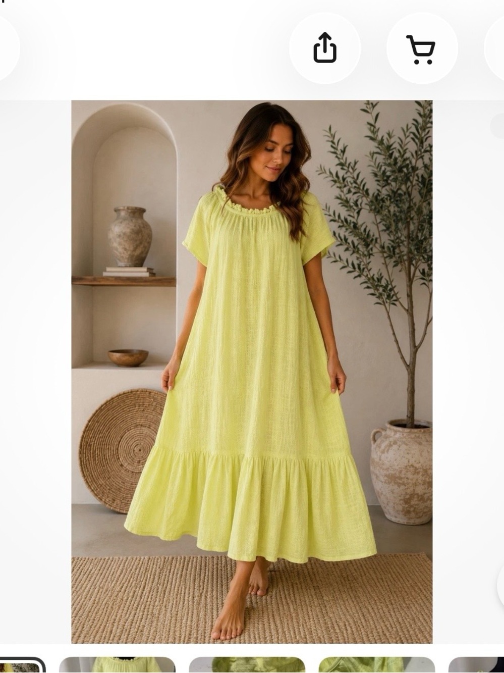 Anthropologie Maeve Selah High-Low Midi Dress Size XS Oversized